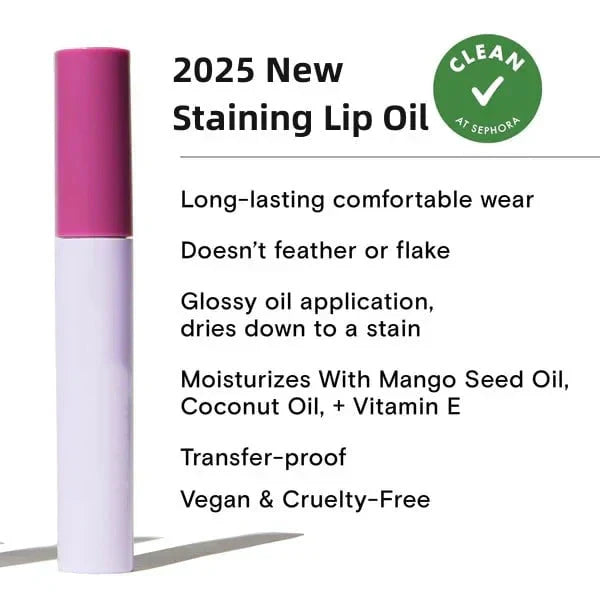 ✨Lips Vlekkende Lipolie (Kleeft niet, Vlekt niet en Blijft 24 uur lang zitten)👄 