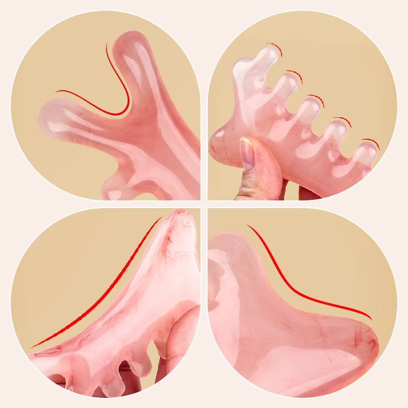 Massaggio multifunzionale a casa e aiuto Gua Sha