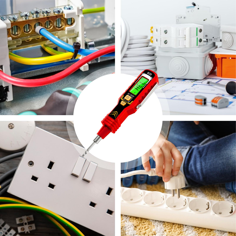 🔥Tester di tensione Contactloze con schermo LCD