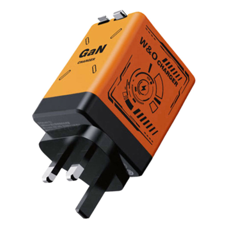 Caricabatterie da muro retrattile con doppi cavi