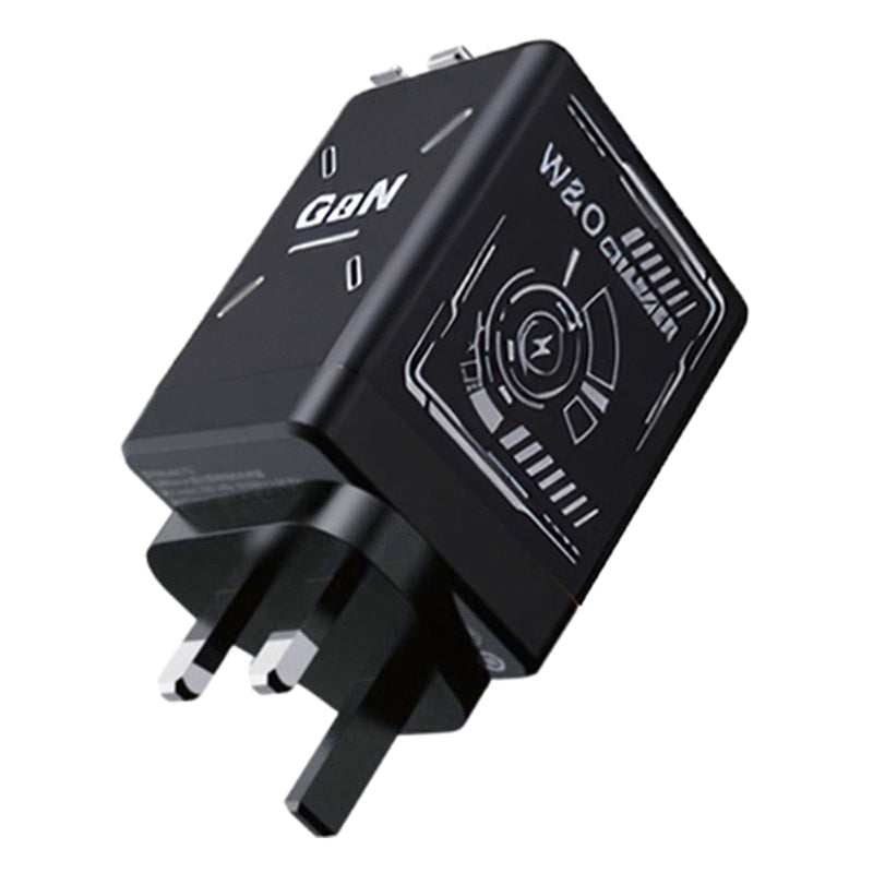 Caricabatterie da muro retrattile con doppi cavi