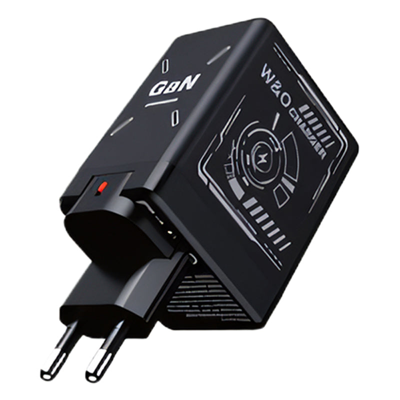 Caricabatterie da muro retrattile con doppi cavi