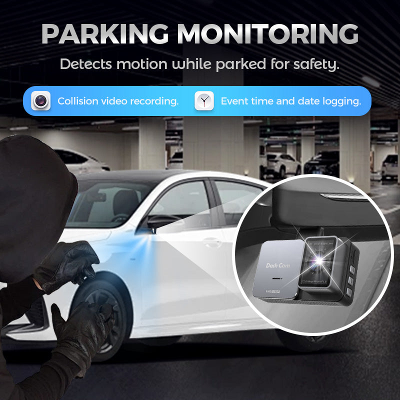 Dashcam HD con obiettivo anteriore e posteriore