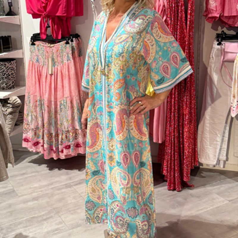 👗Dames comfortabele losse printjurk💕