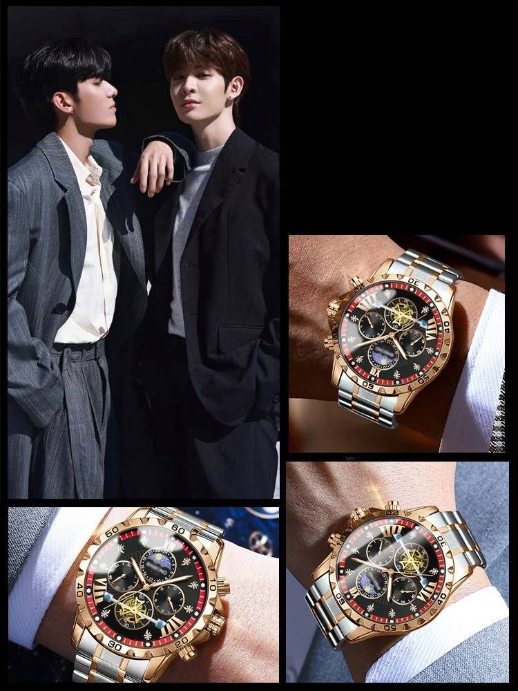 ⌚💧Orologi meccanici automatici impermeabili nuovi di zecca svizzeri