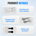 2 pezzi di RVS Winkelwagenmunt Sleutelhangers