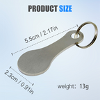 2 pezzi di RVS Winkelwagenmunt Sleutelhangers