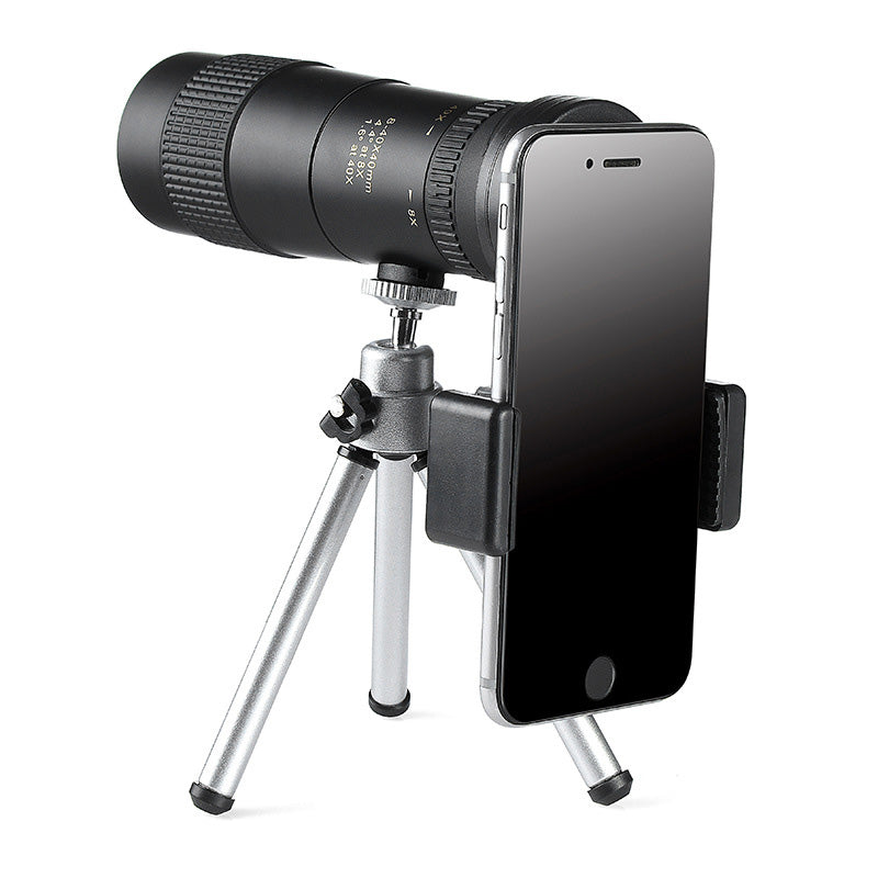 Telescopio monoculare 4K 8-40x40 mm con super teleobiettivo e zoom 
