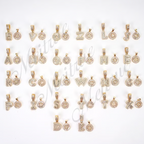 Gouden alfabet hanger ketting