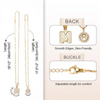 Gouden alfabet hanger ketting