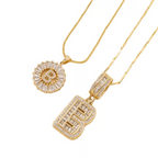 Gouden alfabet hanger ketting