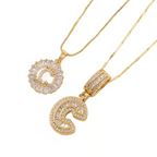 Gouden alfabet hanger ketting