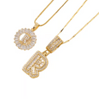 Gouden alfabet hanger ketting