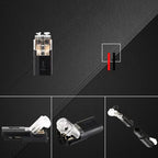 Giunto push-pull a doppia filettatura con fibbia di bloccaggio