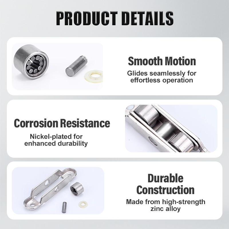 Puleggia in lega di zinco 80/88 per finestre e porte in PVC