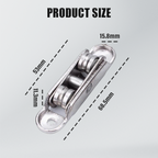 Puleggia in lega di zinco 80/88 per finestre e porte in PVC