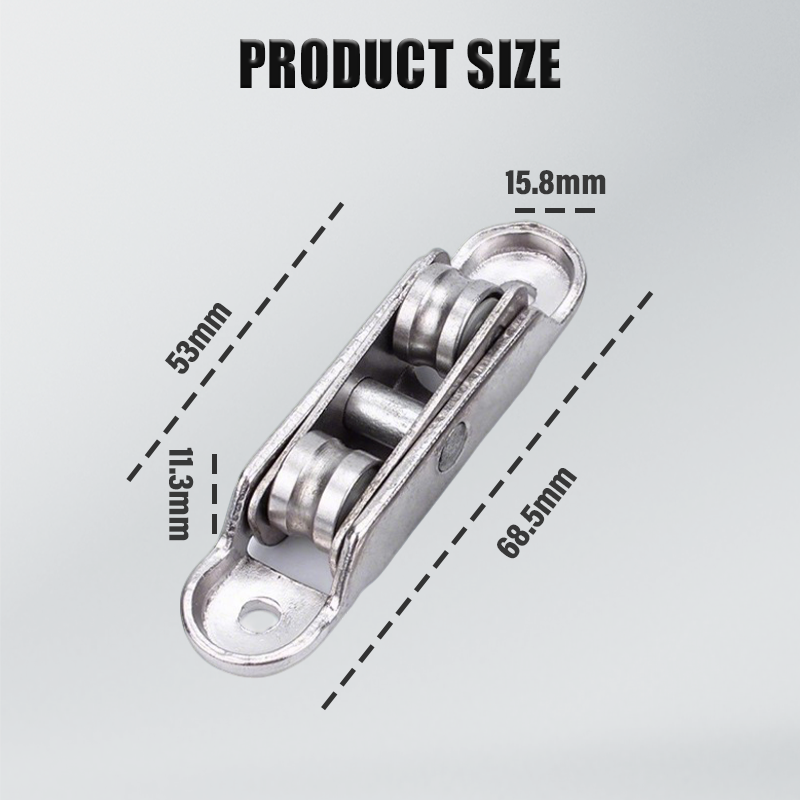 Puleggia in lega di zinco 80/88 per finestre e porte in PVC