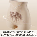 Pantaloncini modellanti a vita alta per donna con effetto snellente