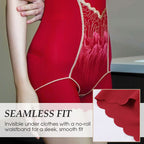 Pantaloncini modellanti a vita alta per donna con effetto snellente