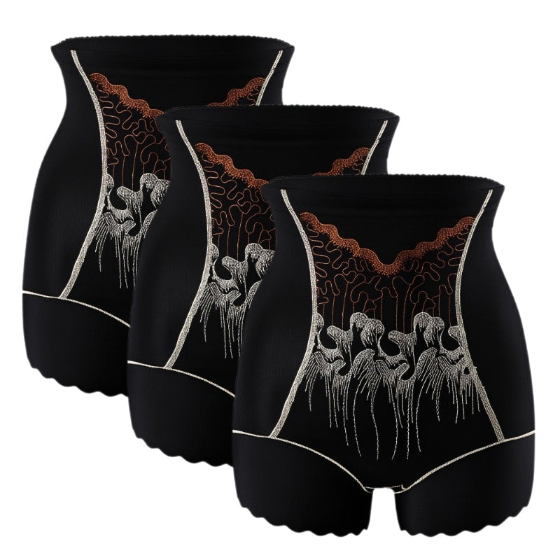 Pantaloncini modellanti a vita alta per donna con effetto snellente