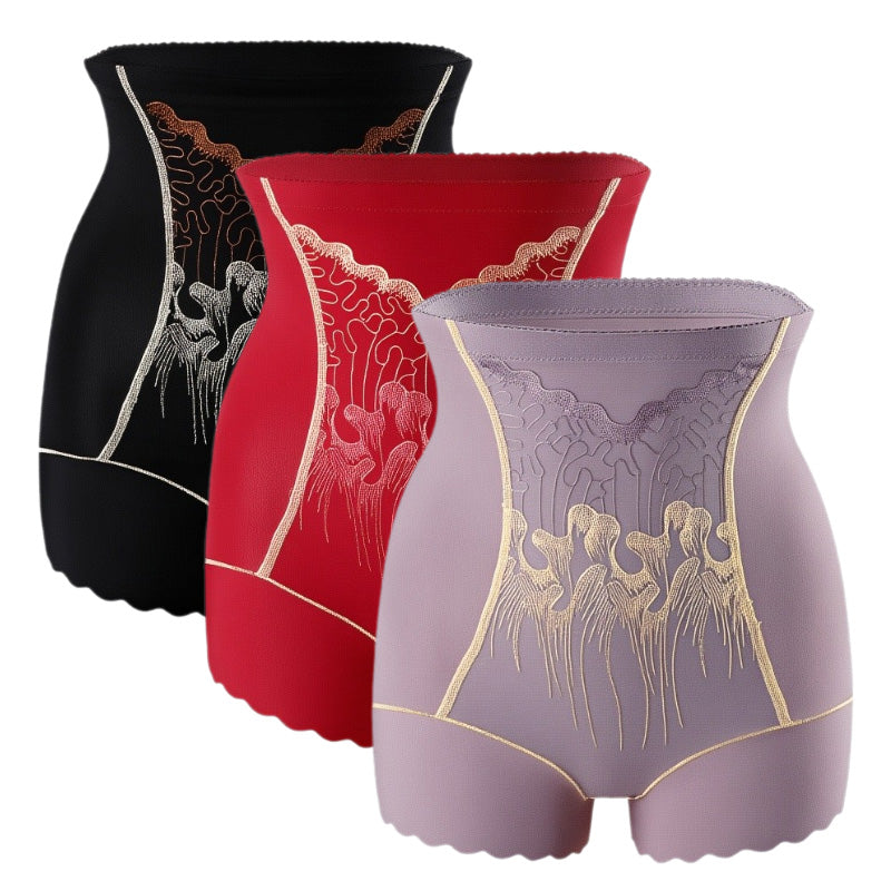 Pantaloncini modellanti a vita alta per donna con effetto snellente