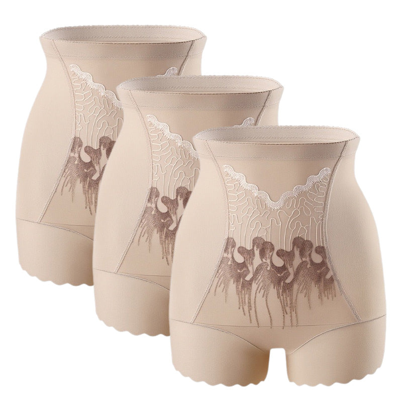 Pantaloncini modellanti a vita alta per donna con effetto snellente