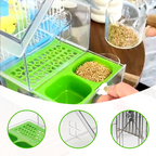 🎁OFFERTA SPECIALE (50% DI SCONTO)🔥Mangiatoia esterna retrattile per pappagalli