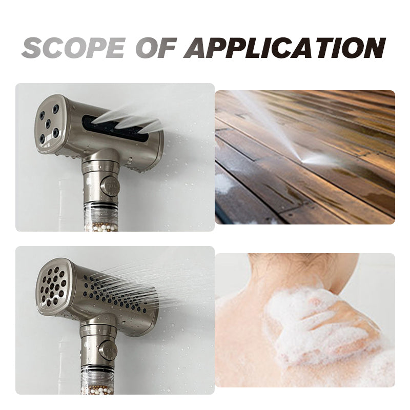 Soffione doccia ad alta pressione con filtro e funzione di purificazione dell'acqua