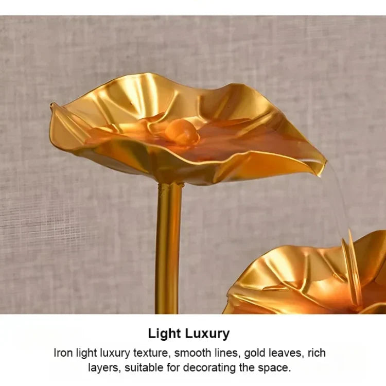 Lussuoso ornamento creativo a forma di boccia per pesci di loto