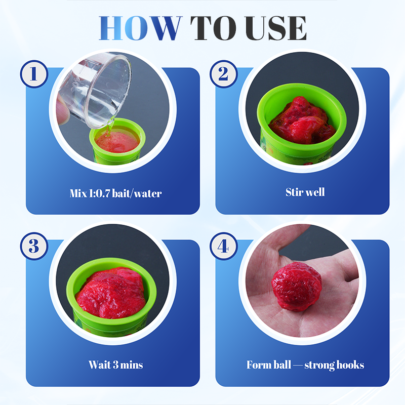 Esca portatile in pasta profumata per la pesca in torrente