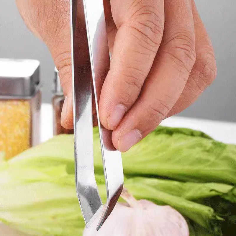 Hoogwaardige 304 roestvrijstalen knoflookpeler (tipo klem) per la cottura