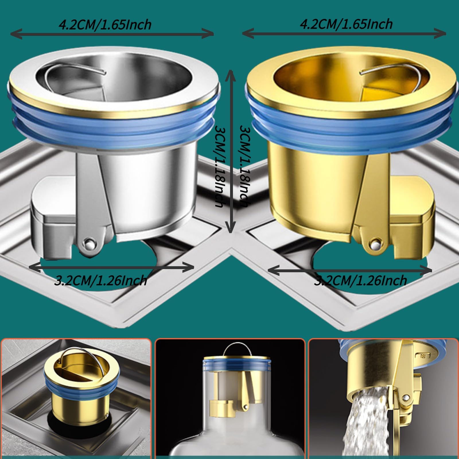 Regenpijp Universele brass afvoerputje core anti-geur deodorante 