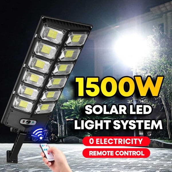 Sistema di illuminazione a LED da 1500 W con energia solare