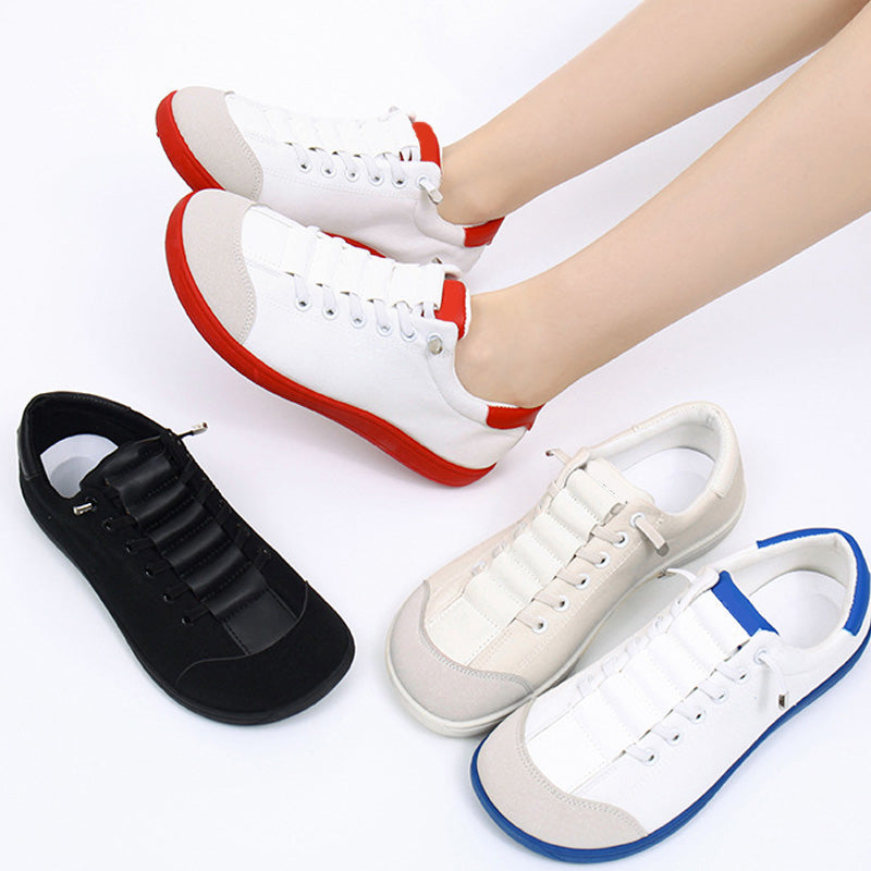 Sneakers casual da donna con suola larga