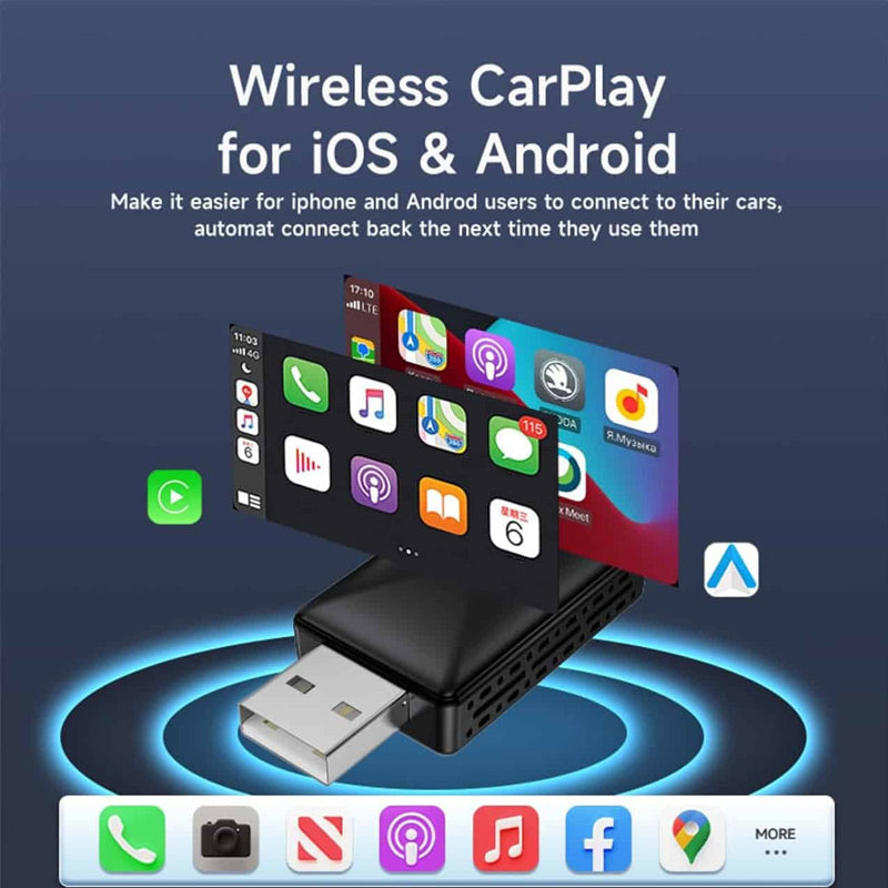 Box CarPlay wireless con porta USB