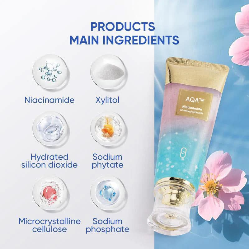 💖Niacinamide tandpasta per stralend witte tanden🦷Parelwitte tanden🦷Het never secret wapen for ever Glow!