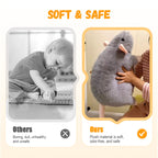 Simpatico peluche a forma di topo e cuscino