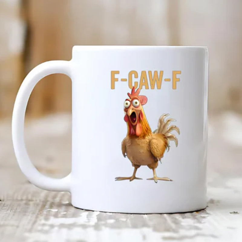 ⏳ULTIMO GIORNO DI SALDI - 50% DI SCONTO!! Tazza divertente con pollo F-Caw-F 
