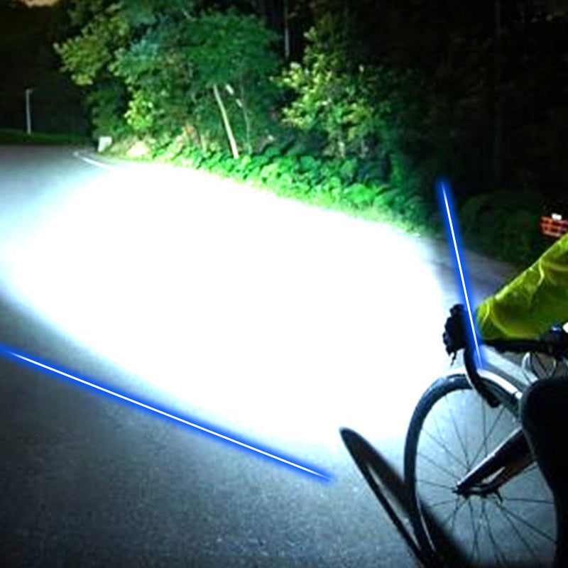 Luce anteriore per bicicletta impermeabile e ricaricabile con clip 