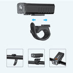 Luce anteriore per bicicletta impermeabile e ricaricabile con clip 