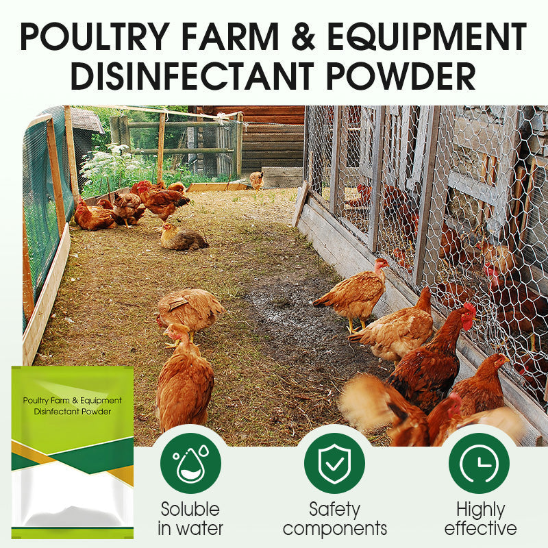 100 g di polvere disinfettante per pollai e attrezzature agricole
